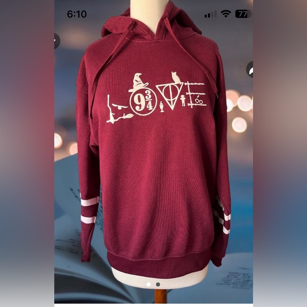 HARRY Potter Love sweatshirt hoodie large Halloween option